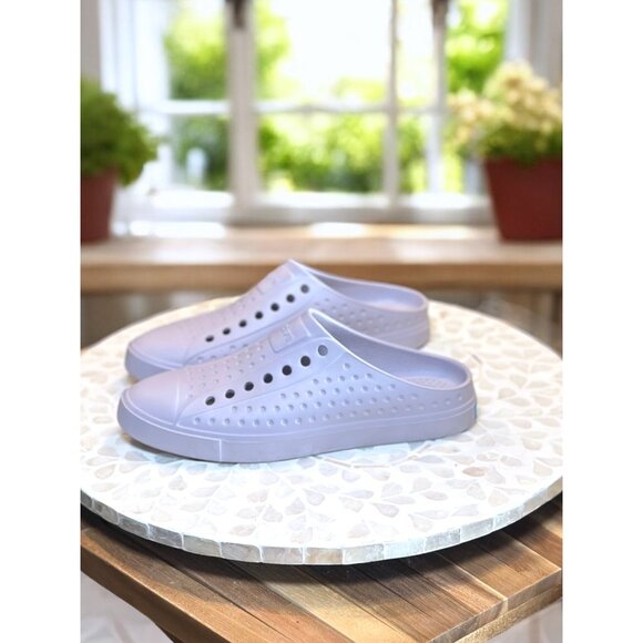 Native Jefferson Clog Mule EVA Slip-On Purple M4/W6 Waterproof Odor-Resistant 6 - Picture 1 of 12
